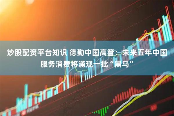 炒股配资平台知识 德勤中国高管：未来五年中国服务消费将涌现一批“黑马”